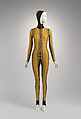 Jumpsuit, Jean Paul Gaultier (French, born 1952), lycra, spandex, metal, French