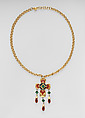 Necklace, Christian Lacroix  French, metal, glass, synthetic, French