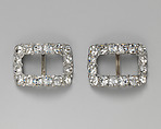 Shoe buckles, metal, British
