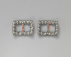 Shoe buckles, metal, British