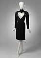 Dress, Yves Saint Laurent (French, founded 1961), (a) wool, cotton, mother-of-pearl, metal, (b) cotton, French