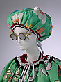 Ensemble, Thom Browne (American, born 1965), (a) silk, synthetic fiber, metal, (b, c) leather, synthetic, metal, (d, e) leather, metal, (f) plastic, metal, (g, h) wool, (i, j) silk, American