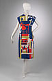 Dress, Textile designed by Ruth Reeves (American, Redlands, California 1892–1966 New Delhi, India), linen, plastic (Bakelite), American