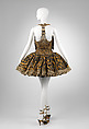 Ensemble, Gianni Versace (Italian, founded 1978), (a) silk, glass, metal; (b) silk; (c) leather, silk, glass, metal, Italian