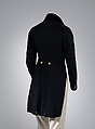 Tailcoat, wool, silk, cotton, metal, probably British
