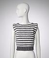 Sweater, Maison Margiela (French, founded 1988), cotton, acrylic, metal, French