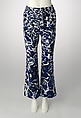 Trousers, Baron Wolman American, cotton, plastic, American