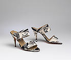 Shoes, Gianni Versace Italian, leather, silk, Italian