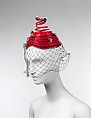 Hat, Bes-Ben (American, founded 1920), plastic, synthetic, cotton, American