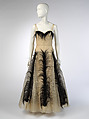 Evening dress, House of Paquin (French, 1891–1956), silk, cotton, fur, French