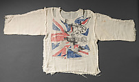 “Anarchy in the UK” T-shirt, Vivienne Westwood  British, cotton, metal, British