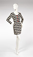 Ensemble, House of Moschino (Italian, founded 1983), acetate, nylon, wood, Italian