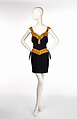 Dress, House of Moschino (Italian, founded 1983), silk, acetate, nylon, Italian