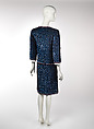 Ensemble, House of Chanel (French, founded 1910), silk, glass, French