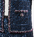 Ensemble, House of Chanel (French, founded 1910), silk, glass, French