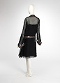“Papillon noir” (Black Butterfly), House of Lanvin (French, founded 1889), silk, French