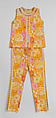 Ensemble, Lilly Pulitzer (American, Roslyn, New York 1931–2013 Palm Beach, Florida), cotton, American