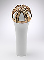 Headdress, cotton, silk, American or European