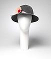 Hat, Mary Quant (British, London 1936–2023 Surrey), wool, British