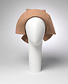 Hat, Edward Molyneux (French (born England), London 1891–1974 Monte Carlo), wool, British