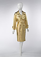 Trench coat, Yves Saint Laurent (French, founded 1961), leather, metal, French