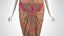 Evening dress, Madeleine & Madeleine (French, 1919–1924/26), silk, cotton, metal, synthetic, French