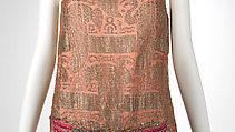 Evening dress, Madeleine & Madeleine (French, 1919–1924/26), silk, cotton, metal, synthetic, French