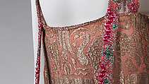Evening dress, Madeleine & Madeleine (French, 1919–1924/26), silk, cotton, metal, synthetic, French