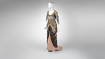 Evening dress, Maison Margaine-Lacroix (French, active 1889–1929), silk, metal, gelatin, French