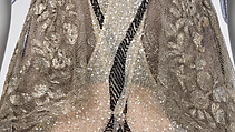 Evening dress, Maison Margaine-Lacroix (French, active 1889–1929), silk, metal, gelatin, French
