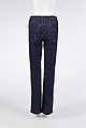 Jeans, Maison Margiela (French, founded 1988), cotton, metal, French