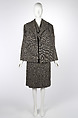 Ensemble, House of Balmain (French, founded 1945), wool, silk, French