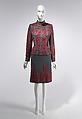 Ensemble, House of Givenchy (French, founded 1952), wool, silk, elastane, plastic (vinyl), French