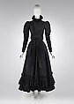 Dress, Yves Saint Laurent (French, founded 1961), (a) silk, metal; (b) silk, metal, French