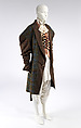 Ensemble, John Galliano (founded 1984), (a) wool, cotton, horn, (b) cotton, mother-of-pearl, (c) cotton, mother-of-pearl, (d) cotton, mother-of-pearl, British