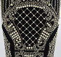 Dress, House of Balmain (French, founded 1945), silk-synthetic, pearls, crystals, metallic beads, French