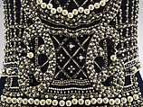 Dress, House of Balmain (French, founded 1945), silk-synthetic, pearls, crystals, metallic beads, French