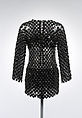 Dress, Paco Rabanne (French, born Spain 1934–2023), plastic (cellulose acetate), metal, French