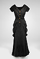 Evening dress, Elsa Schiaparelli (Italian, 1890–1973), wool, brass, French