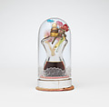 Perfume Bottle, Schiaparelli (French, founded 1927), glass, metal, paper, plastic, French