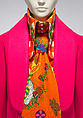 Ensemble, Walter Van Beirendonck (Belgian, born 1957), (a) wool, synthetic fiber, (b) cotton, plastic,  (c) cotton, (d) leather, metal, (e, f) leather, (g, h) metal, (i) plastic, wool, Belgian