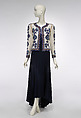 Ensemble, House of Chanel (French, founded 1910), (a) silk, glass, (b) silk, French