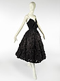 Evening dress, House of Chanel (French, founded 1910), (a) silk, (b), nylon, silk, French