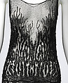 Evening dress, attributed to House of Chanel (French, founded 1910), silk, glass, French