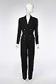 Jumpsuit, Calvin Klein, Inc. (American, founded 1968), wool, silk, metal, American