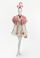 Ensemble, Anna Sui (American, born 1955), Cotton, feathers, plastic, synthetic, American