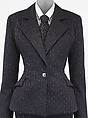 Suit, Carmelo Pomodoro (American, 1955–1992), wool, silk, cotton, plastic, metal, American
