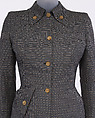 Suit, Gilbert Adrian (American, Naugatuck, Connecticut 1903–1959 Hollywood, California), Wool, silk, American