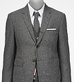 Ensemble, Thom Browne (American, born 1965), wool, cashmere, cotton, synthetic lining, nylon, leather, American