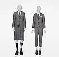 Ensemble, Thom Browne (American, born 1965), wool, cashmere, cotton, synthetic lining, nylon, leather, American